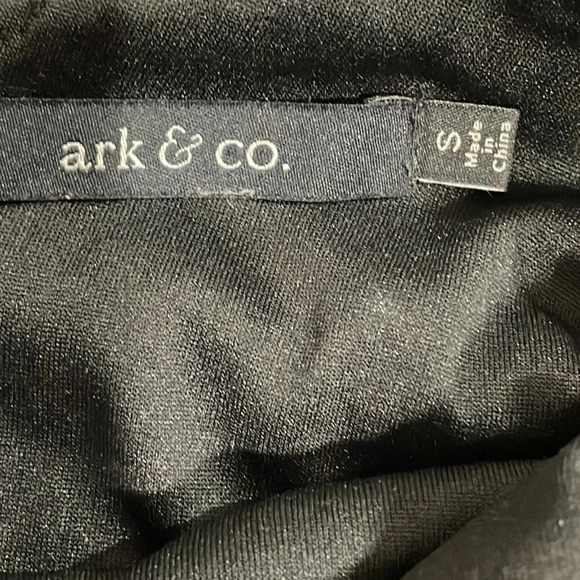 Ark & Co Black Sequin Scoop Back Shirt Sleeve Dress S - Picture 14 of 16